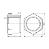 Футорка Thermo Alliance Forte 1/2"х3/8" НВ SF374159 купить в САНН Одесса, изображение 2