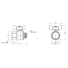 Кран шаровой Thermo Alliance Base 3/4" ВН для воды (бабочка) SD607W20 купить в САНН Одесса, изображение 2