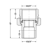 Згін-американка Thermo Alliance Base 3/4"ВЗ нікель, прямий SD190W20 купити в САНН Одеса, зображення 2