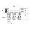 Коллектор Thermo Alliance Standart 3/4" 3 выхода SD231W3 купить в САНН Одесса, изображение 2