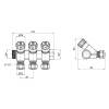 Коллектор SThermo Alliance Standart 3/4" 3 выхода SD230W3 купить в САНН Одесса, изображение 2