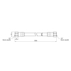 Шланг для газа Thermo Alliance Standart белый 1/2" ВВ 200 см SD90G200 купить в САНН Одесса, изображение 2