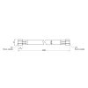 Шланг для газа Thermo Alliance Standart белый 1/2" ВВ 250 см SD90G250 купить в САНН Одесса, изображение 2