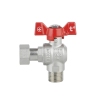 Кран шаровой с накидной гайкой Thermo Alliance Forte 1/2" ВН для воды угловой SF224W15 купить в САНН Одесса, изображение 4