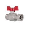 Кран шаровой с накидной гайкой Thermo Alliance Forte 3/4" ВН для воды прямой SF261W20 купить в САНН Одесса, изображение 3