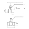 Кран шаровой Thermo Alliance Forte 1/2" ВР для воды (ручка) SF600W15 купить в САНН Одесса, изображение 2