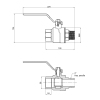 Кран шаровой Thermo Alliance Forte 2" ВН для воды (ручка) SF605W50 купить в САНН Одесса, изображение 2