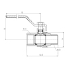Кран шаровой Thermo Alliance Forte 1/2" ВН для газа (ручка) SF605G15 купить в САНН Одесса, изображение 2