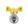 Кран шаровой Thermo Alliance Forte 1/2" ВР для газа (бабочка) SF602G15 купить в САНН Одесса, изображение 6