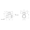 Кран шаровой Thermo Alliance Standart 1/2" ВР для воды (бабочка) SD602NW15PN40 купить в САНН Одесса, изображение 2