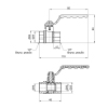 Кран шаровой Thermo Alliance Standart 1/2" ВР для воды (рычаг) SD600NW15PN40 купить в САНН Одесса, изображение 2