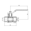 Кран шаровой Thermo Alliance Standart 1" 1/4 ВР для газа (рычаг) SD600NG32PN40 купить в САНН Одесса, изображение 2