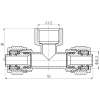 Тройник обжимной Thermo Alliance Forte 16х1/2"х16 ВР SF177W161516 купить в САНН Одесса, изображение 2