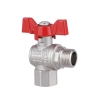 Кран шаровой Thermo Alliance Forte 1/2" ВН для воды угловой (бабочка) SF267W15 купить в САНН Одесса, изображение 3