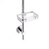 Стойка универсальная Qtap Sprha 700 мм округлая с полочкой QT003 Chrome купить в САНН Одесса, изображение 4