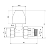 Кран радиаторный Thermo Alliance Base 1/2" ВН с антипротечкой прямой SD226W15 купить в САНН Одесса, изображение 2