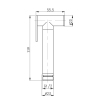 Лейка для гигиенического душа Qtap Rucni округлая QTCRMB020 Chrome (Bidet) купить в САНН Одесса, изображение 2