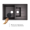 Кухонная мойка с дополнительной чашей Lidz 780x495/200 BLA-03 (LIDZBLA03780495200) купить в САНН Одесса, изображение 3