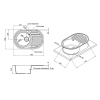 Кухонная мойка Lidz 780x500/200 WHI-01 (LIDZWHI10780500200) купить в САНН Одесса, изображение 2