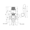Кран смесительный трехходовой Thermo Alliance Standart 1" М30х1,5 с термоголовкой SF362W25 купить в САНН Одесса, изображение 2