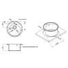 Кухонная мойка Lidz D510/200 BLA-03 (LIDZBLA03D510200) купить в САНН Одесса, изображение 2