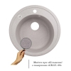 Кухонная мойка Lidz D510/200 GRA-09 (LIDZGRA09D510200) купить в САНН Одесса, изображение 3