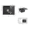 Кухонная мойка Lidz 650x500/200 GRF-13 (LIDZGRF13650500200) купить в САНН Одесса, изображение 2