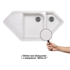 Кухонная мойка с дополнительной чашей Lidz 1000x500/225 WHI-01 (LIDZWHI011000500225) купить в САНН Одесса, изображение 3