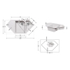 Кухонная мойка с дополнительной чашей Lidz 1000x500/225 STO-10 (LIDZSTO101000500225) купить в САНН Одесса, изображение 2