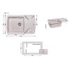 Кухонная мойка Lidz 770х490/200 MAR-07 (LIDZMAR07770490200) купить в САНН Одесса, изображение 2