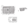 Кухонная мойка Lidz 770х490/200 STO-10 (LIDZSTO10770490200) купить в САНН Одесса, изображение 2