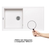 Кухонная мойка Lidz 860х500/240 WHI-01 (LIDZWHI01860500240) купить в САНН Одесса, изображение 3
