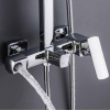 Душова система для кабіни Qtap Capricorn на три споживачі (з виливом) 53103KNC Chrome купити в САНН Одеса, зображення 9