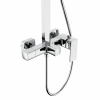 Душова система для кабіни Qtap Capricorn на три споживачі (з виливом) 53103KNC Chrome купити в САНН Одеса, зображення 5