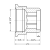 Удлинитель латунный Thermo Alliance Standart 1/2"ВН, L=10 мм SD4221510 купить в САНН Одесса, изображение 2