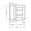 Удлинитель латунный Thermo Alliance Standart 1/2"ВН, L=20 мм SD4221520 купить в САНН Одесса, изображение 2