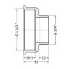 Переходник Thermo Alliance Standart 1 1/4"х3/4" ВН SD4093220 купить в САНН Одесса, изображение 2