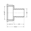 Штуцер Thermo Alliance Standart 18х3/4" ВР SD4262018 купить в САНН Одесса, изображение 2
