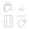 Набор Qtap душевая кабина Leo CRM10995-AC6 Clear 2020x900x900 мм + поддон Diamond 309912 90x90x12 см с сифоном купить в САНН Одесса, изображение 2