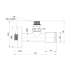 Комплект кранов Thermo Alliance Standart 1/2" НР для полотенцесушителя угловой SF395W15 купить в САНН Одесса, изображение 2