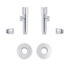 Комплект кранов Thermo Alliance Standart 1/2" НР для полотенцесушителя угловой SF395W15 купить в САНН Одесса, изображение 5