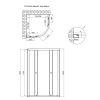 Душевая кабина Lidz Latwa SC80x80.SAT.LOW.GR, стекло тонированное 4 мм без поддона купить в САНН Одесса, изображение 2