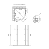 Душевая кабина Lidz Latwa SC90x90.SAT.HIGH.GR, стекло тонированнное 4 мм без поддона купить в САНН Одесса, изображение 2