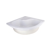 Lidz Latwa SC80x80.SAT.HIGH.FR Душевая кабина полукруглая, стекло Frost 4 мм + Lidz Душевой поддон KAPIELKA ST80x80x41, с панелью купить в САНН Одесса, изображение 11