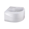 Lidz Latwa SC90x90.SAT.HIGH.GR Душевая кабина полукруглая, стекло тон 4 мм + Lidz Душевой поддон KAPIELKA ST90x90x41, с панелью купить в САНН Одесса, изображение 12