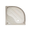 Lidz Latwa SC90x90.SAT.HIGH.GR Душевая кабина полукруглая, стекло тон 4 мм + Lidz Душевой поддон KAPIELKA ST90x90x41, с панелью купить в САНН Одесса, изображение 13