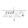 Lidz Latwa SC90x90.SAT.HIGH.GR Душевая кабина полукруглая, стекло тон 4 мм + Lidz Душевой поддон KAPIELKA ST90x90x41, с панелью купить в САНН Одесса, изображение 15