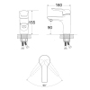 Смеситель для раковины Lidz Tani 0011F1 (k40) LDTAN001F1CRM44959 CRM купить в САНН Одесса, изображение 2