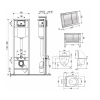 Готовое решение Qtap для ванной комнаты: подвесной унитаз Jay Ultra Quiet 485x360x320 + комплект инсталляции Nest 4 в 1 (квадратная клавиша Chrome) купить в САНН Одесса, изображение 2