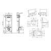 Готовое решение Qtap для ванной комнаты: подвесной унитаз Jay Ultra Quiet 485x360x320 + комплект инсталляции Nest 4 в 1 (линейная клавиша White) купить в САНН Одесса, изображение 2